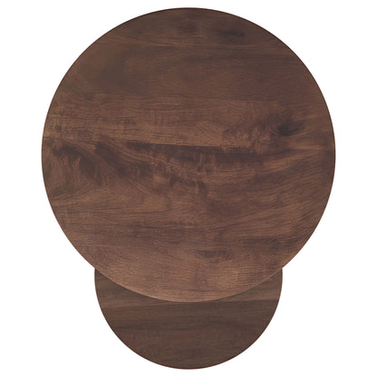Lionett - 2 Piece Round Nesting Table Set And Round Design - Dark Brown