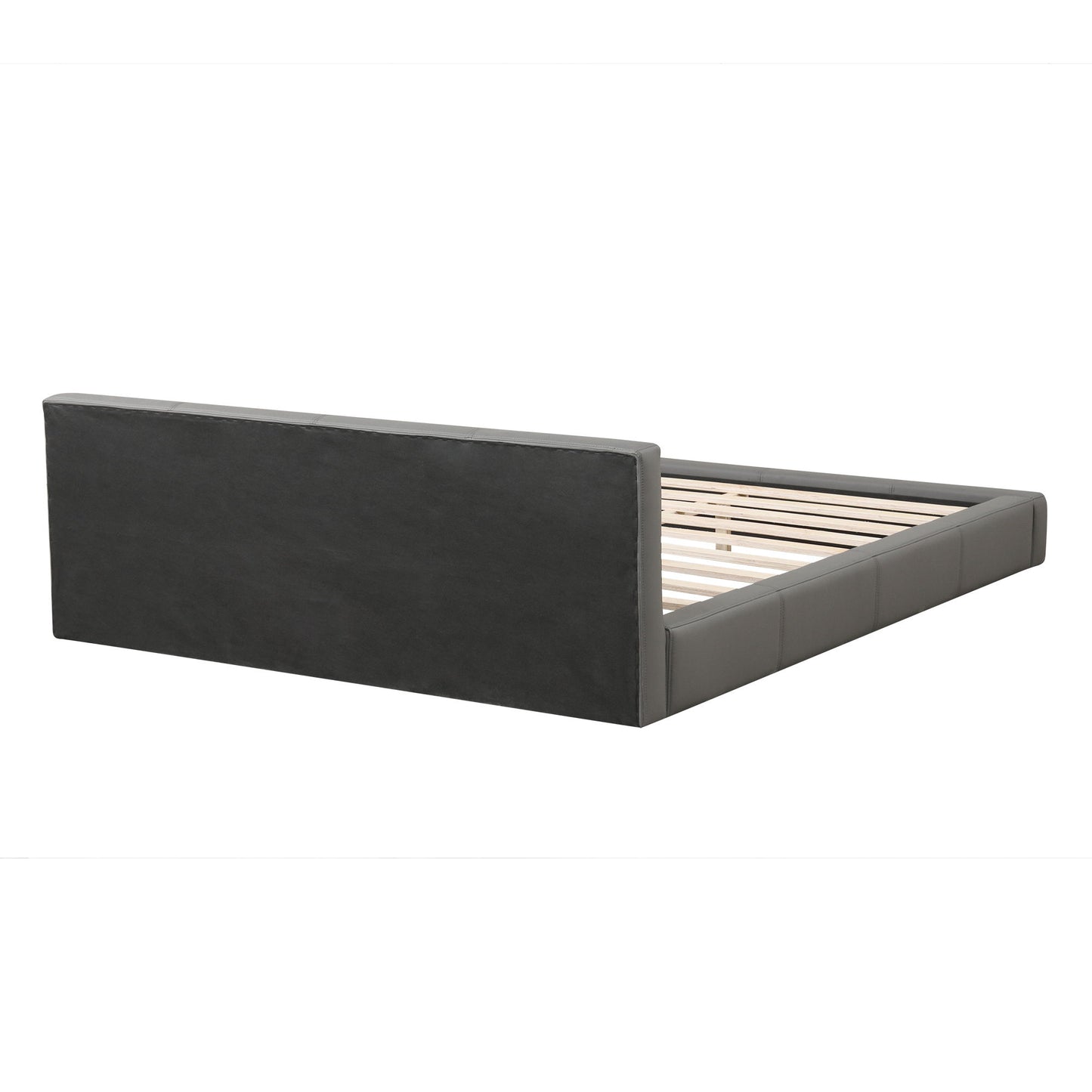 Stylish Upholstered Bed With Birch Wood Frame