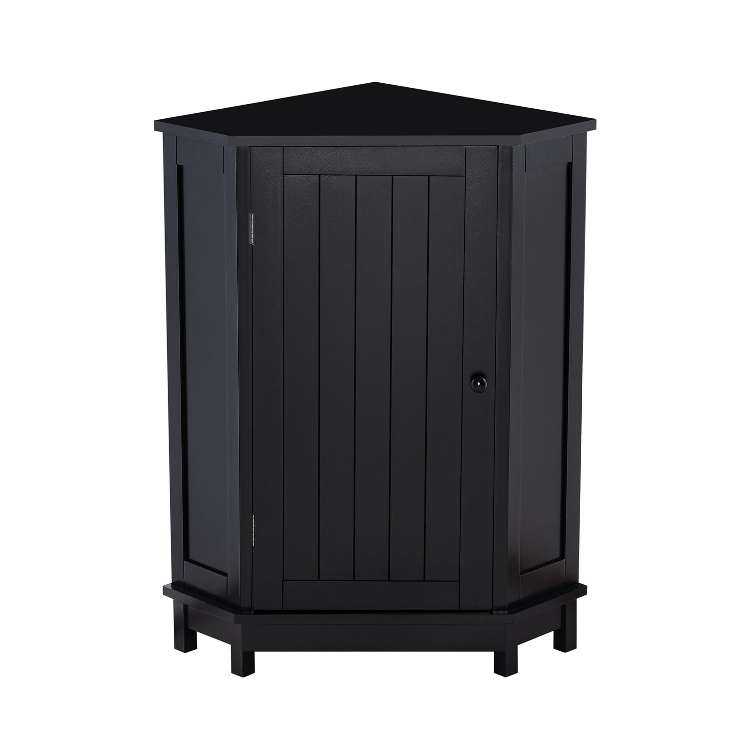 Bathroom Cabinet Triangle Corner Storage Cabinet With Adjustable Shelf Modern Style