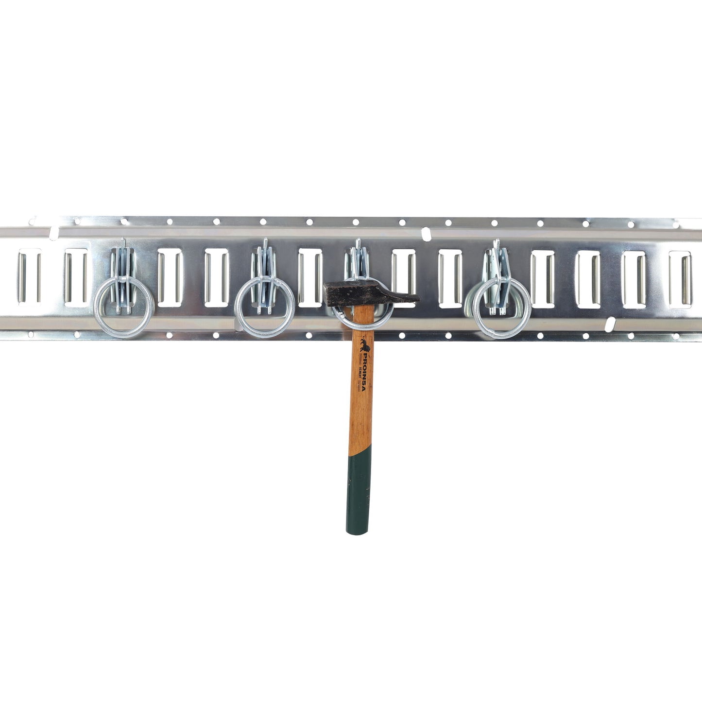 Universal E Track Tie-Down Rail Kit For Trucks, Vans, Garages - Silver