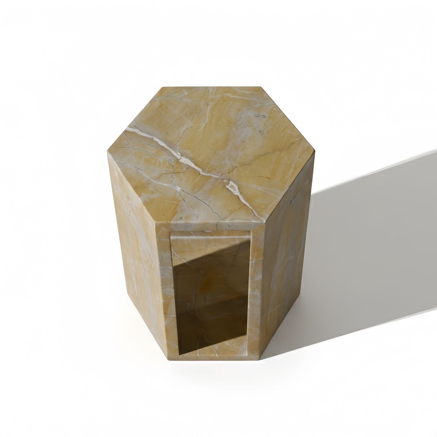 Modern Minimalist Hexagon Side Table