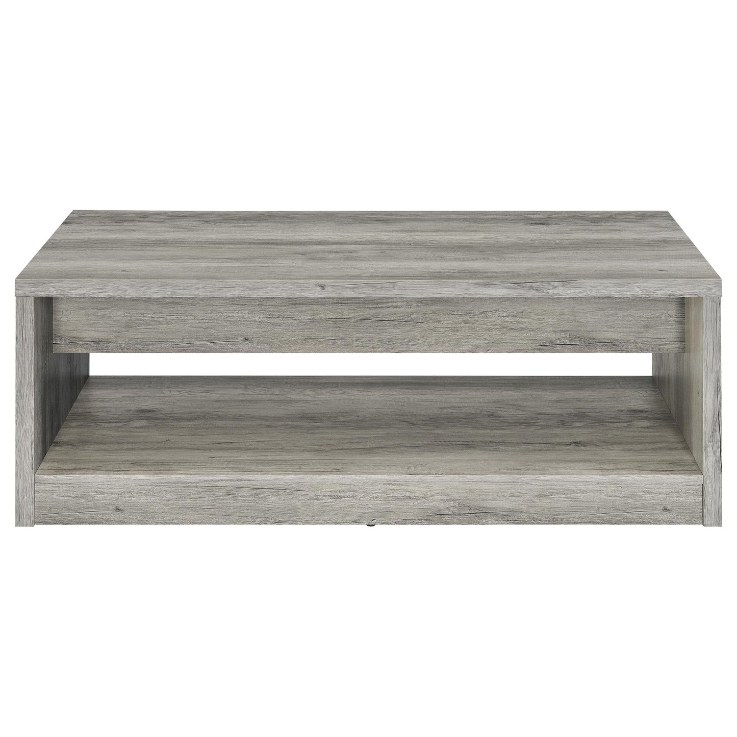 Nuberg - 2 Drawer Coffee Table Rectangular Design - Gray