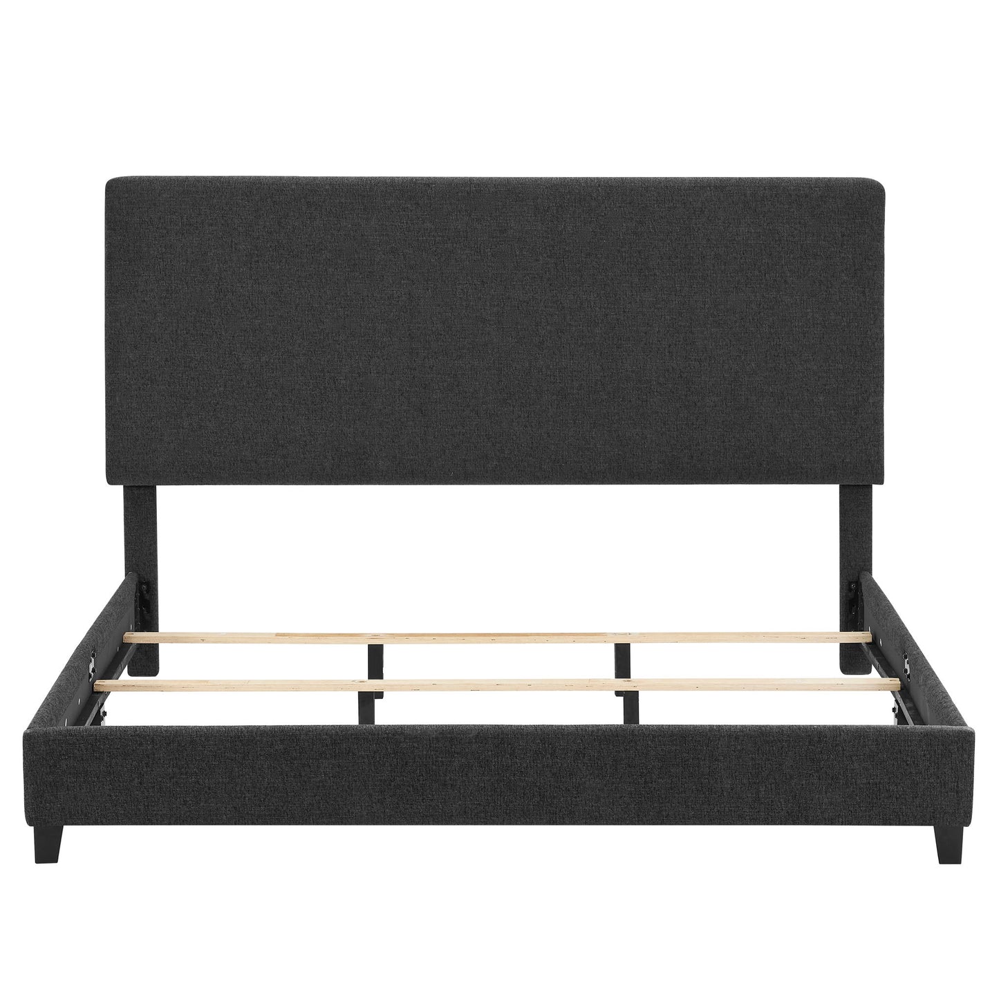 Platform Bed & Upholstered Headboard