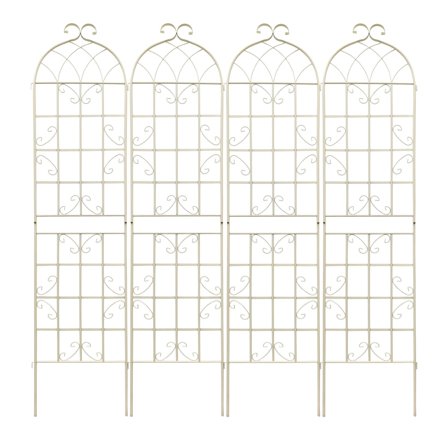 Metal Garden Rustproof Trellis For Climbing Plants Outdoor Flower Support