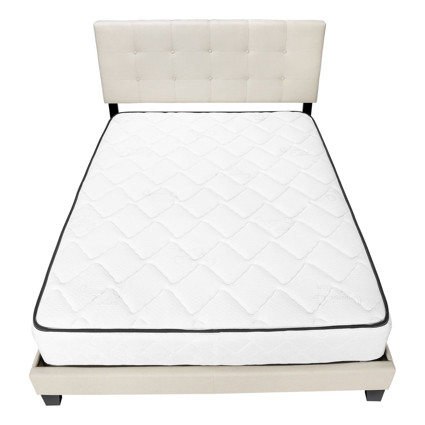 Bed, Upholstered, Frame Only, Transitional
