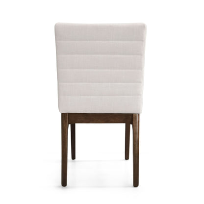 Upholstered Dining Chairs With Rubber Legs (Set of 2)