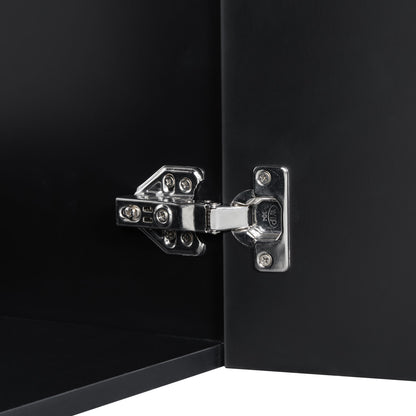Modern Bathroom Vanity With Sink, Diamond Pattern Doors
