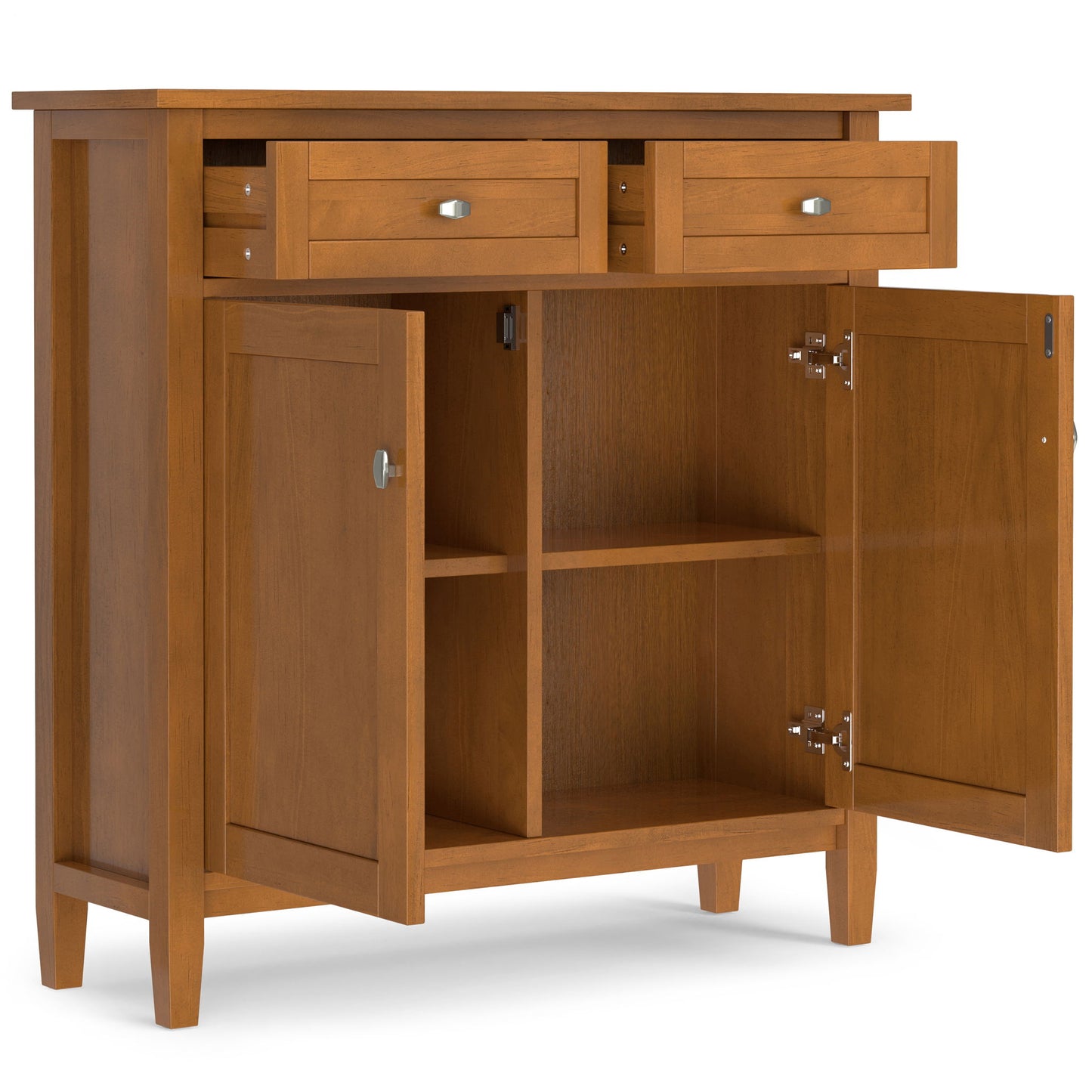 Warm Shaker - Entryway Storage Cabinet - Brown