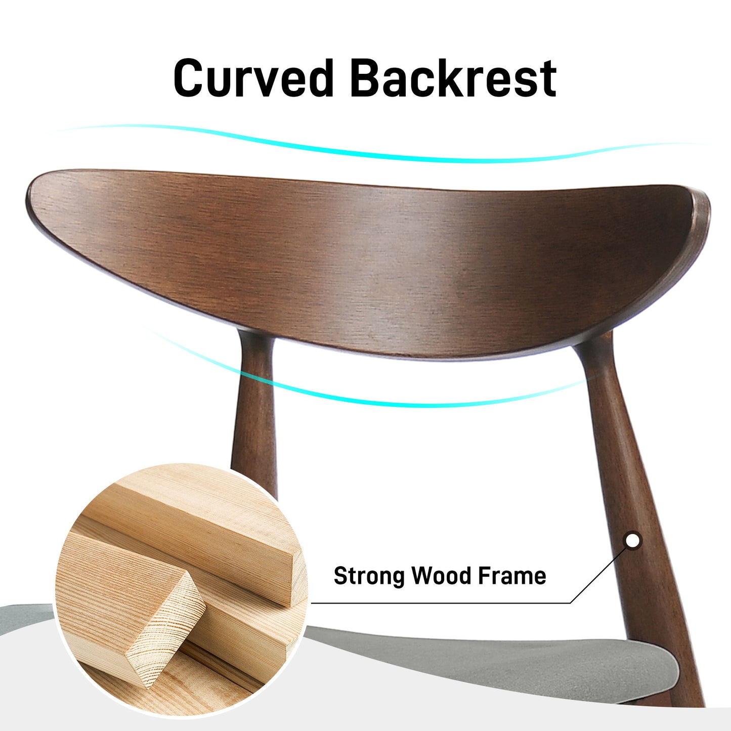 5 Piece Dining Set With Ergonomic Chairs