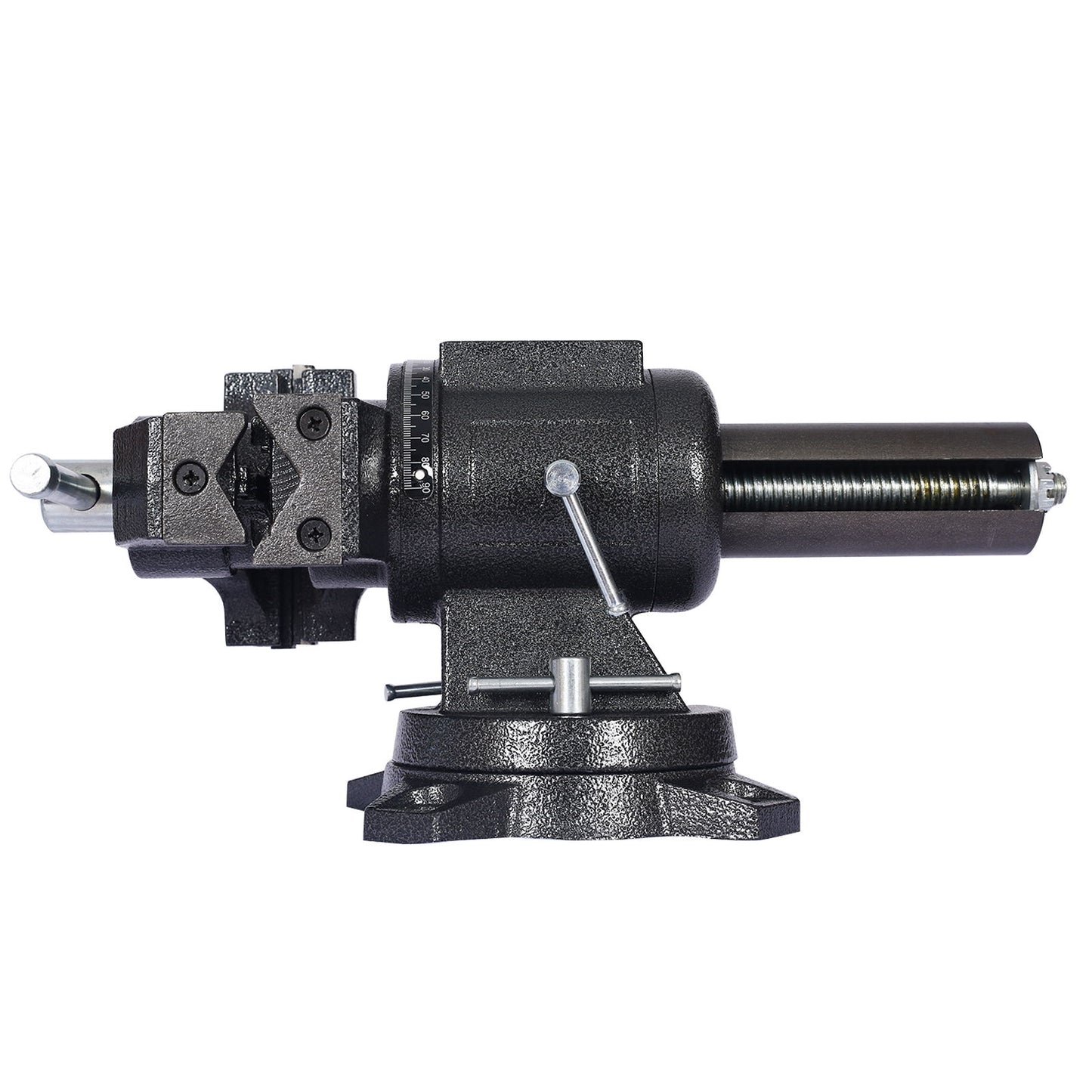 Heavy Duty 5" Multi Jaw Rotating Bench Vise With 360 Degree Swivel Base And Head