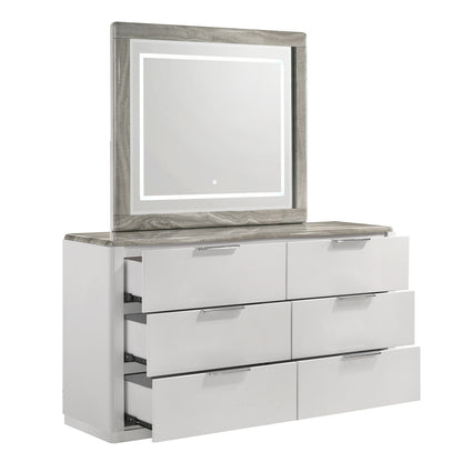 Jazz - 6 Drawer Dresser (Mirror Not Included) - White
