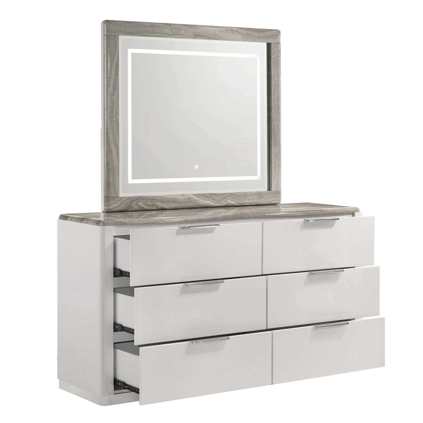 Jazz - Bedroom Set With LED Upholstered Headboard