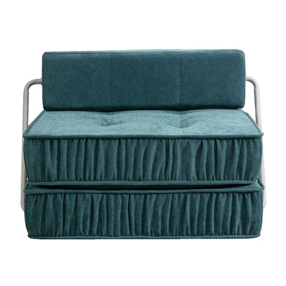 Folding Sofa With Removable Back Cushion, Convertible Futon Sleeper Chair