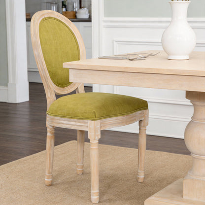 Upholstered With Round Back Dining Chairs (Set of 2)