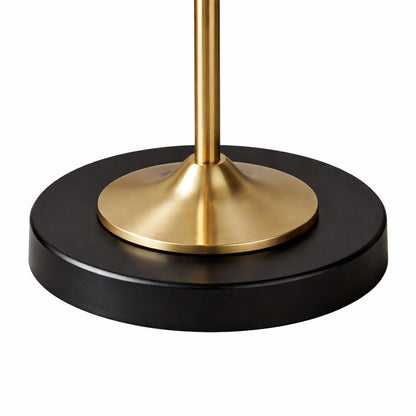 Axis - Floor Lamp With 4 Way Switch Double Spots With Base - Black / Gold
