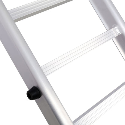 Ramp For Motorcycle / Lawn Mower / ATV, 2 In 1 Ramp And Tailgate Extender - Silver