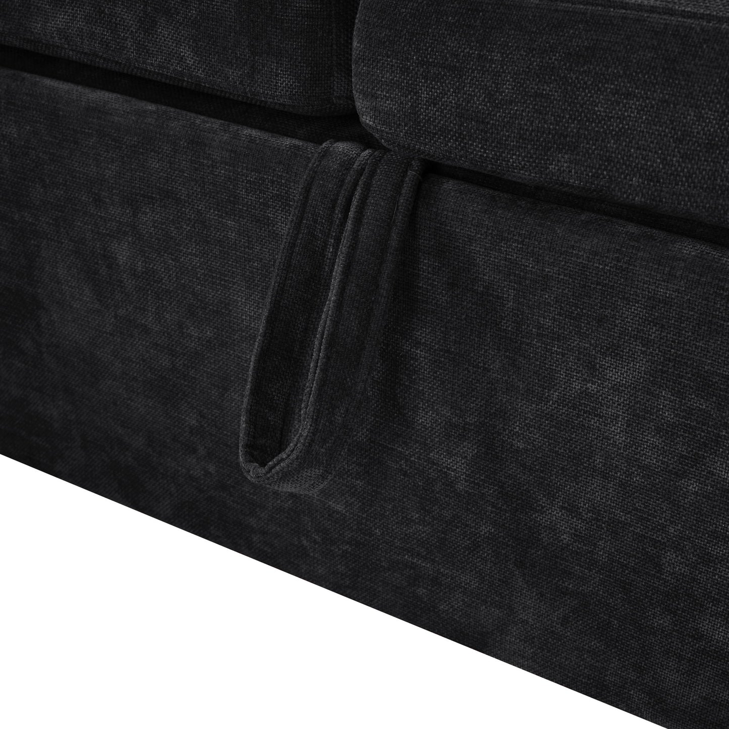 Modern L Shaped Sectional Sofa Bed With Hidden Storage Upholstery