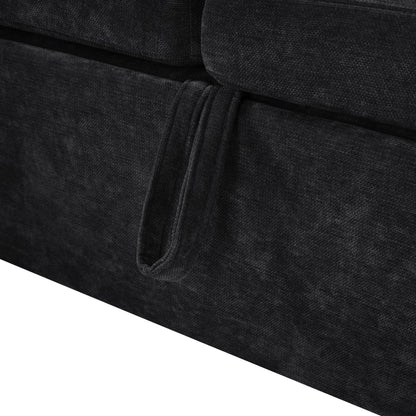 Modern L Shaped Sectional Sofa Bed With Hidden Storage Upholstery
