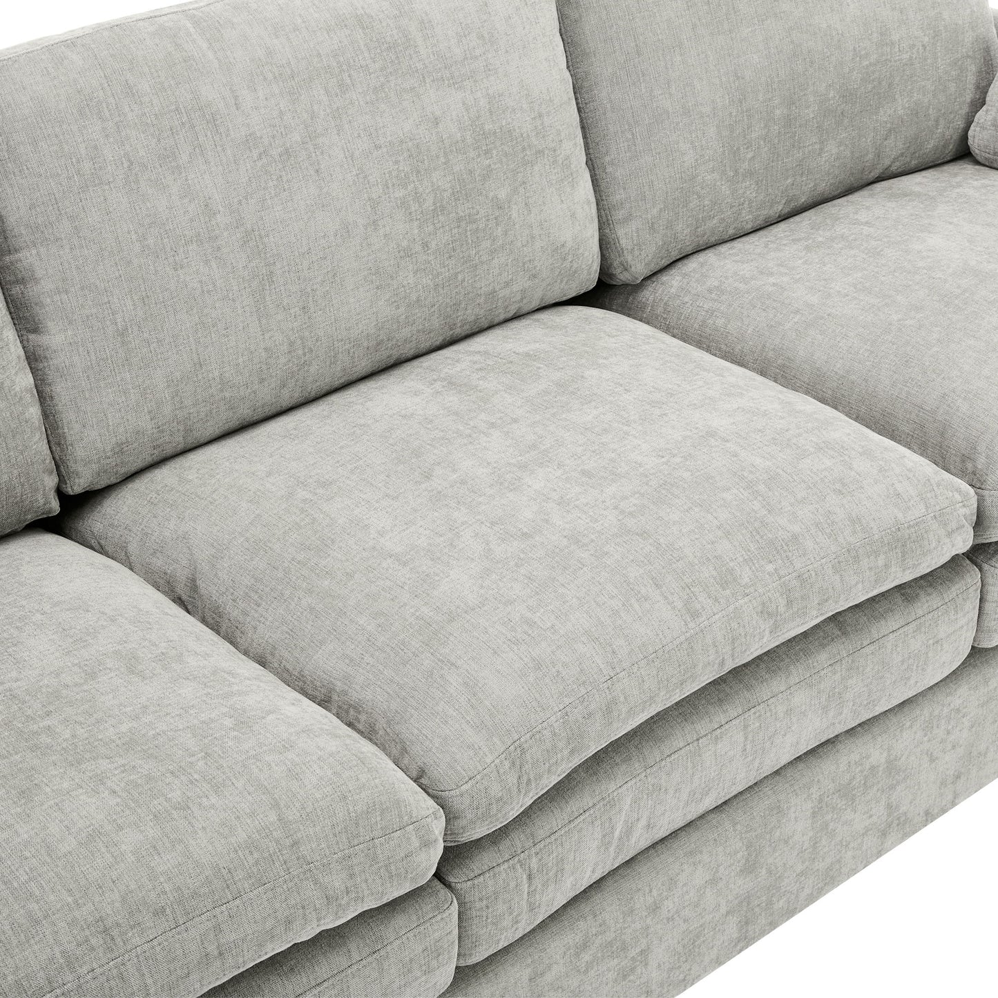 Cozy Upholstered Cushion Armchair For Living Room