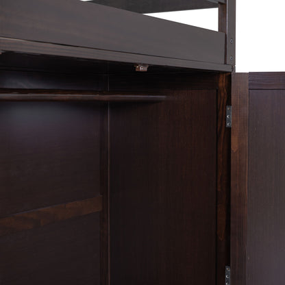 Loft Bed With Drawers, Desk, And Wardrobe