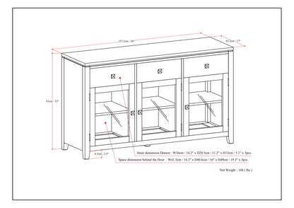 Cosmopolitan - Handcrafted Sideboard Buffet