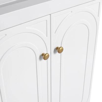 Modern Freestanding Bathroom Vanity With Soft Close Cabinet Doors