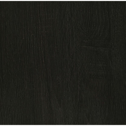 Round Coffee Table With Storage Shelf - Black