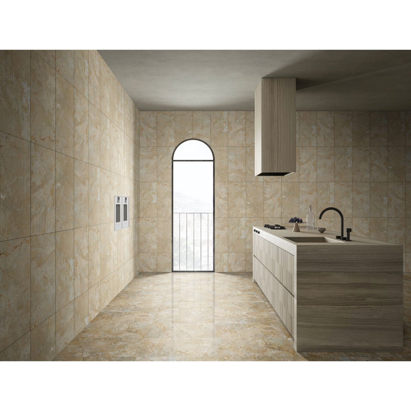 Textured Finished, 3D Tiles For Wall Decoration (Set of 4)