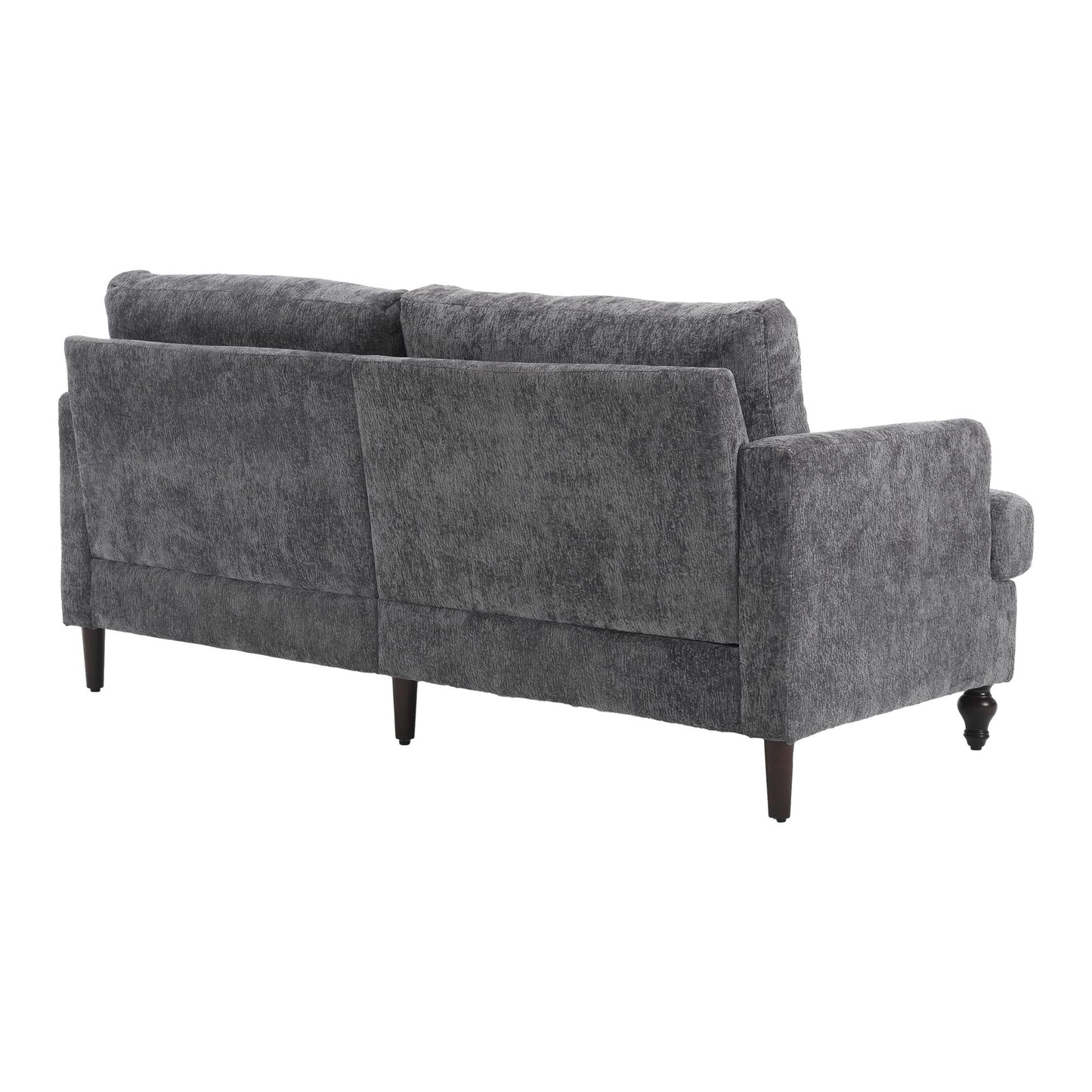 Mid Century Modern Fabric Loveseat Sofa, 2 Seat Upholstered Couch