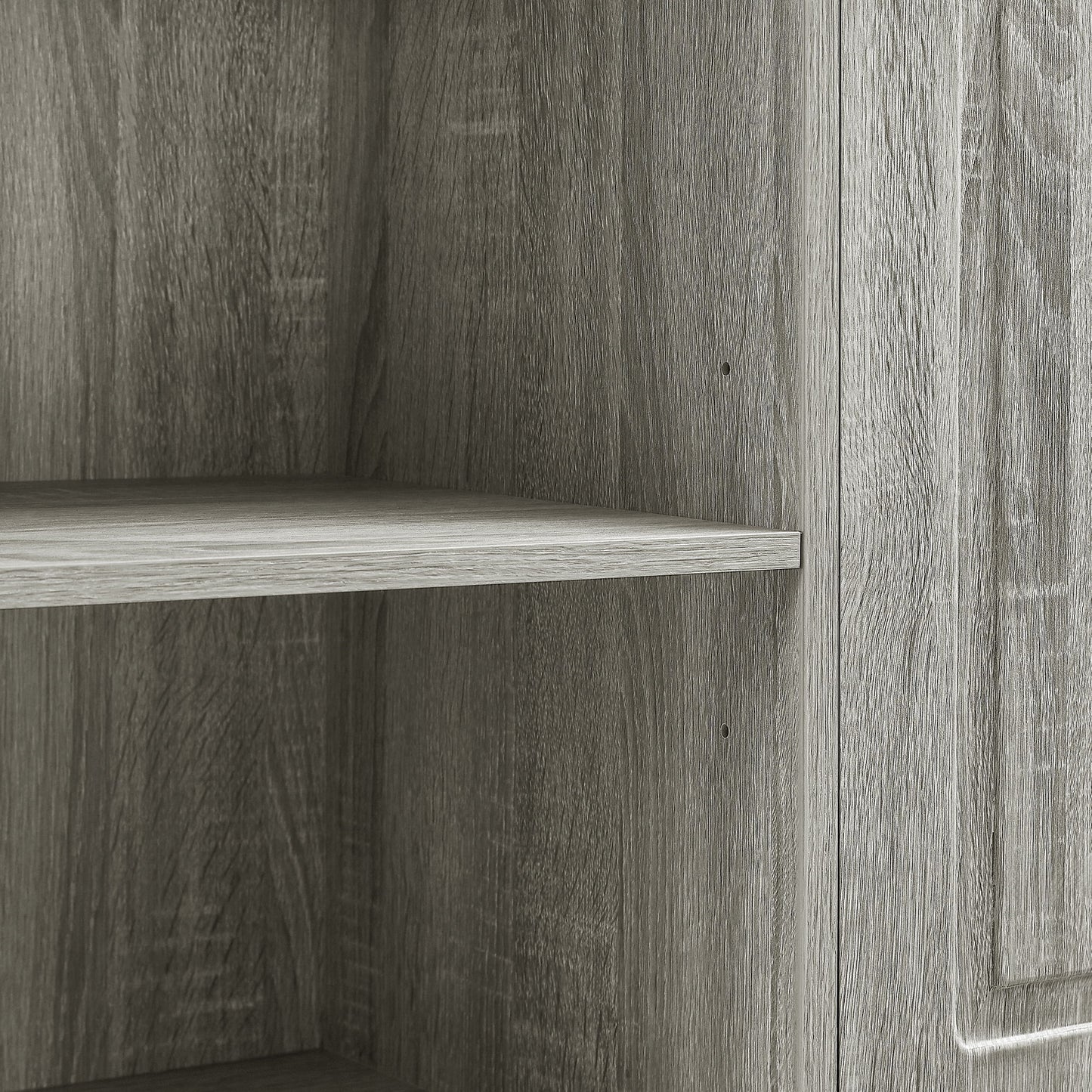 Modern Tall Storage Cabinet With Adjustable Shelves, Flip-Out Basket & Enclosed Doors