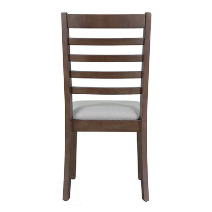 Upholstered Armless Chairs With High Ladder Back
