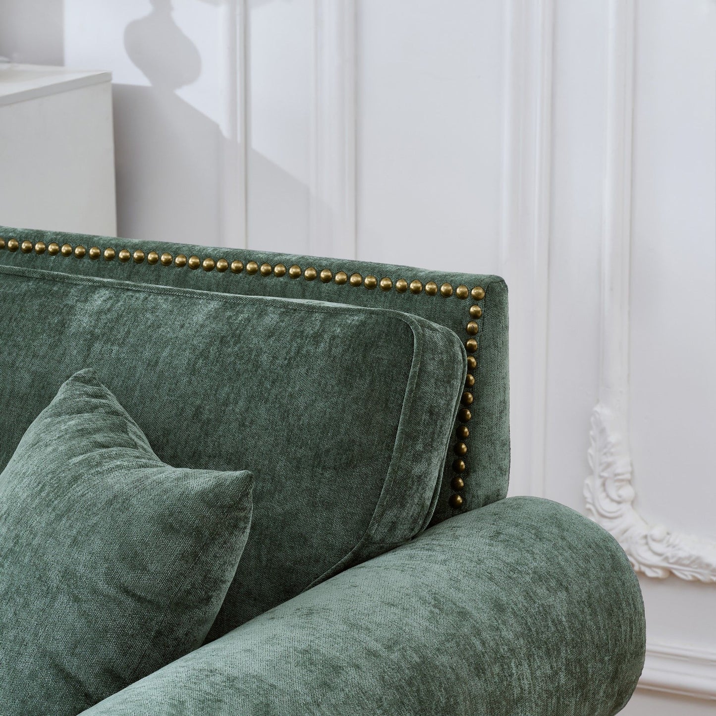 Modern 3 And 2 Seater Sofa With Rolled Arms, Tufted Upholstered Couch