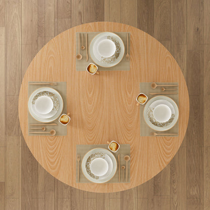 Round Dining Table With Strip Base