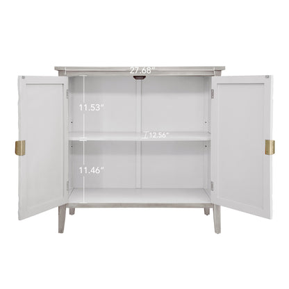 2 Door Cabinet, Suitable For Bedroom - Light Gray