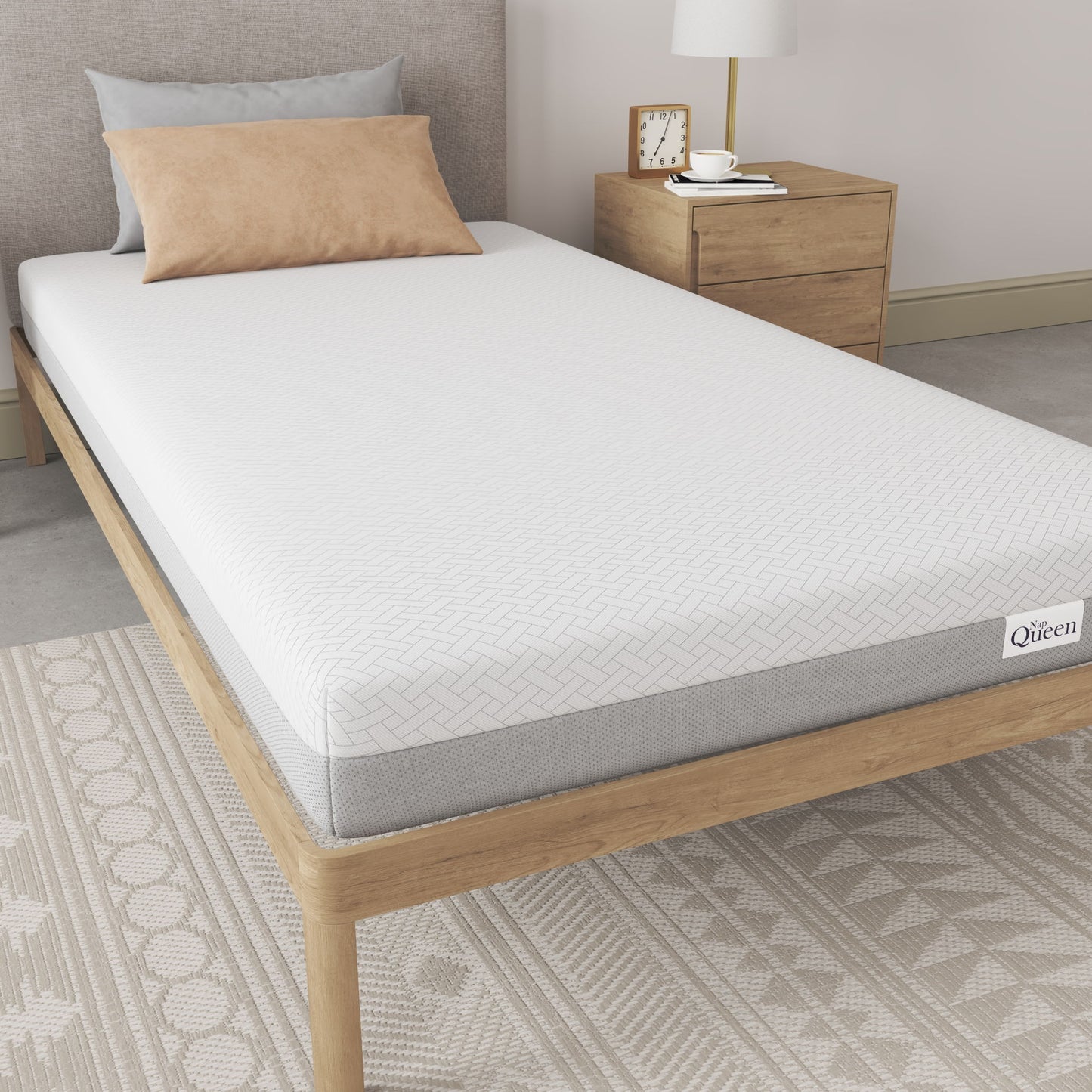 8" Memory Foam Mattress With Adaptive Foam Support And Breathable Cover