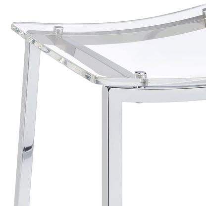 Staten - Backless Bar Stool (Set of 2) - Chrome