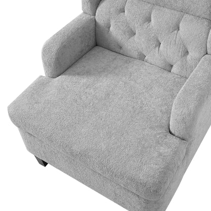 Modern Tufted Upholstered Accent Chair For Living Room