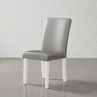 Upholstered Dining Chair With High Back Design (Set of 2)