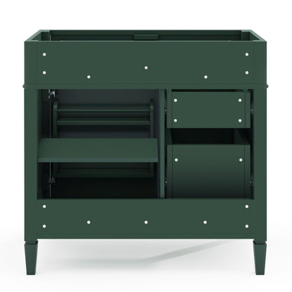 Bathroom Vanity With 2 Drawers And Tip-Out Drawer, Storage Cabinet