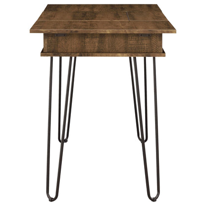 Writing Desk With 4 Hidden Storages - Brown