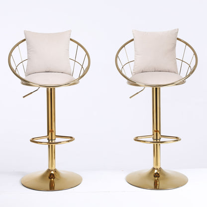 Unique Design Bar Chair, 360 Degree Rotation, Adjustable Height, Suitable For Dining Room And Bar