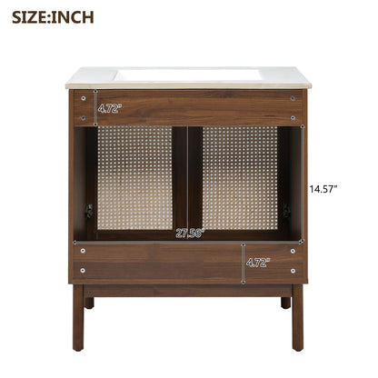 Bathroom Vanity Cabinet With Doors, Soft Close Design