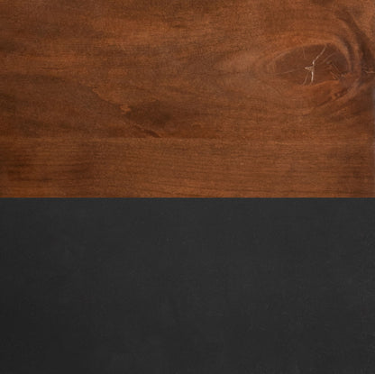 High 5 Shelf Bookcase - Black / Whiskey