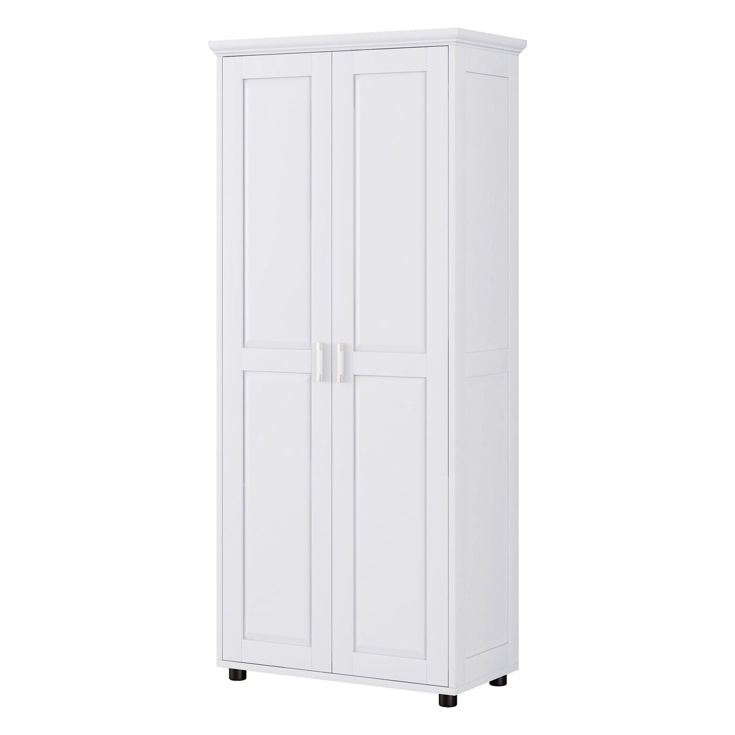 Storage Cabinet With Adjustable Shelves, 2 Doors, Rectangle Design For Bathroom