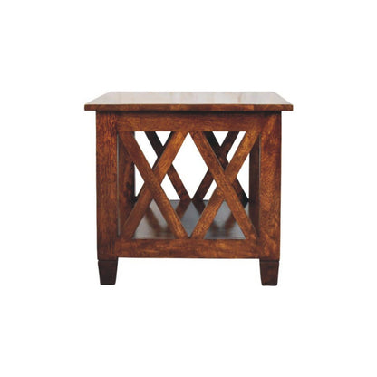 Belmont - X Frame Coffee Table - Brown