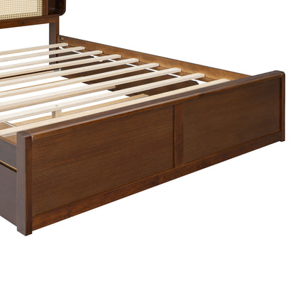 Headboard Bed With 2 Drawers And Trundle