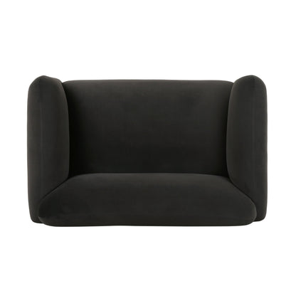 Sway - Upholstered Loveseat With Wood Legs And Round Arms