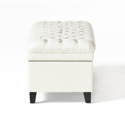 Juliana - Storage Ottoman With Birch Legs