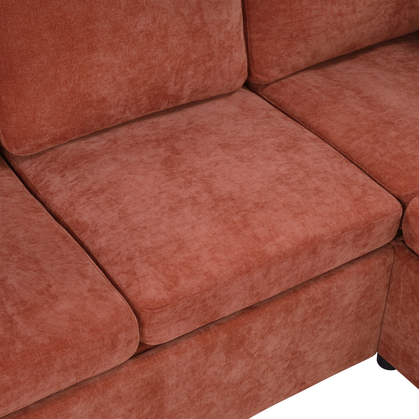 Modern L Shaped Sectional Sofa Bed With Hidden Storage Upholstery