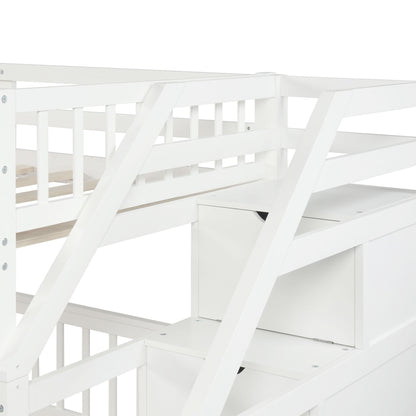 Loft Bed With Staircase And Storage